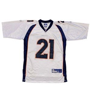 denver broncos neary 21 white oversized short sleeve nfl football jersey